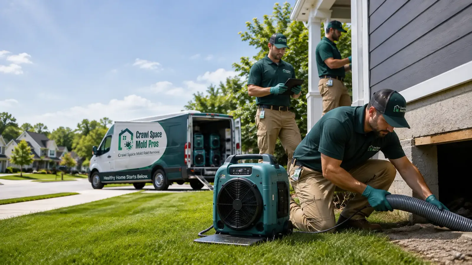 Crawl Space Mold Removal in Woodlawn, IL